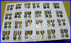 British World War 1 Pair Medal Sets. 24