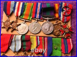 BRITISH WW2 2nd LT EDGAR W S HAWKINS 1 OF BRITIANS MOST DECORATED VETERAN MEDALS