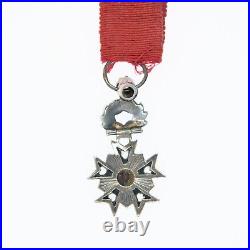 Belgique. Rare Medal Miniature from Top Of Order La Crown, Ornate Diamond Ring