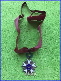 Belgium Order of The Crown Commanders Cross WW2 period heavy silver gilt medal