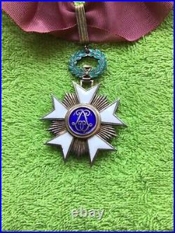 Belgium Order of The Crown Commanders Cross WW2 period heavy silver gilt medal