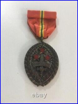 Blood of Brazil WW2 Original Medal with Ribbon Rare Item Brazilian War Wound Award