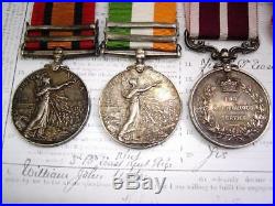 Boer War & MSM WW1 medals Gallipoli Somme 1st July Sgt Upton E Kent & Essex Regt