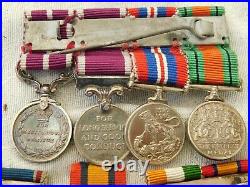 Boer War Queens South Africa Qsa Ksa Msm Meritorious Service Ww2 Miniature Medal
