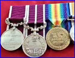 Boer War & Ww1 British Army Msm For India Medal Group To 17709 Bqms Delaney