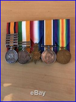 Boer War & Ww1 Medal Group Plus Extras