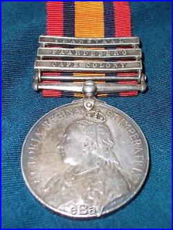 Boer and WW1 4 Medal Collection Awarded to Private 12560 A C Simons RAMC