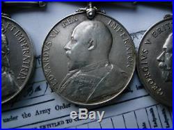 Boer war & WW1 medals KSA QSA Belmont Paardeberg Relief Kimberley Sgt Smith RAMC