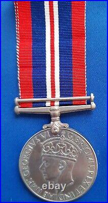 Boxed Set of 5 Medals War, Defence, Italy Star, Africa Star & 1939 -1945 Star