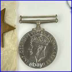Boxed WW2 Medal Group War Medal France & Germany 1939/45 Star Royal Navy London