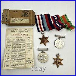 Boxed WW2 Royal Air Force Medal Group Cambridge France & Germany & 1939-45 Star