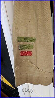 Boy Scout Teens Eisner Uniform-has WW1 Medal, BSA, Service Stripes, Early SM PP