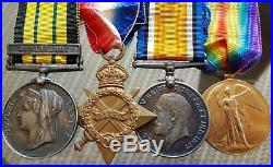 Brilliant WW1 Victorian 19thc AGS Benin 1897 Trio Irish Donegal Navy Medal Group