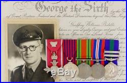 Brilliant WW2 MBE George Medal Civil Gallantry Bomb Squad Police Medal Group