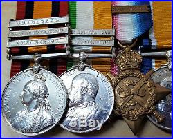 British Army Boer War Pow & Ww1 Wounded In Action Group Medals 1942 Sgt Edwards