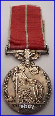 British Empire Medal Geo VI Military Flt Sgt Royal Air Force Volunteer Reserve