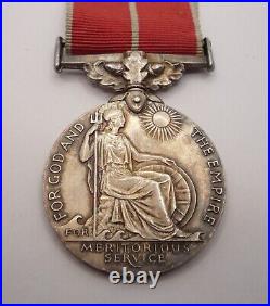 British Empire Medal Geo VI Military Flt Sgt Royal Air Force Volunteer Reserve