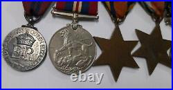 British India Pakistan World War 11 Miltary 6 Medals And 6 Minatures Unnamed