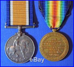 British South Africa World War I Medal Pair Military Medal Winner Ab0101