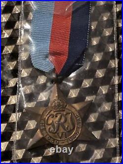 British WW2 1939 1945 War & Star Medals. Full Size