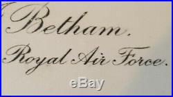 British WW2 Genuine Air Crew Europe & Full Miniture Medals Flt Lt Betham R. A. F
