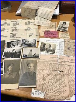 British WW2 Medals, Beret and lots documents/photos to Royal Armoured Corps