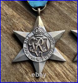 British WW2 Medals Complete Aircrew Europe Star Atlantic Burma Pacific Germany