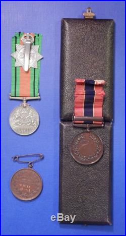 British World War 2 And Long Service Medal Group Henley Fireman Blitz Ab0162