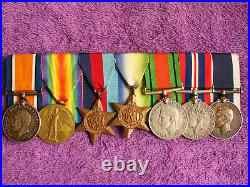 British Ww1 & Ww2 + Long Service Leslie Bryant Horton Royal Navy Medals