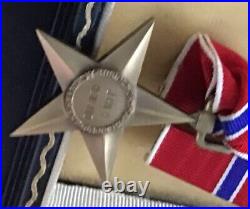 Bronze Star Medal Name Engraved Coffin Box Unresearched Original