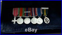 CANADA WW2 MEDAL GROUP + MINIATURES (BRITISH EMPIRE + EFFICIENCY) Capt. B587