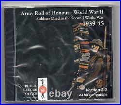 CD Rom Army Roll Of Honour World War Two 1939-45
