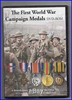 CD Rom First World War Medals 10.9 Million Medals 4.6. Million Soldiers