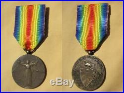 CUBA WW1 Victory medal 1914 1918 Interallied Very Rare Decoration Cuban