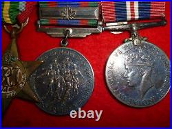 Canadian Atlantic & Pacific Naval Medal Group of (5) WW2 Medals with clasp