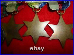 Canadian Atlantic & Pacific Naval Medal Group of (5) WW2 Medals with clasp