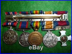 Canadian Miniature Distinguished Service Order Gallantry Medal Group WW1 / WW2