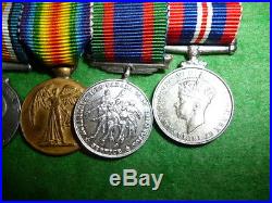 Canadian Miniature Distinguished Service Order Gallantry Medal Group WW1 / WW2