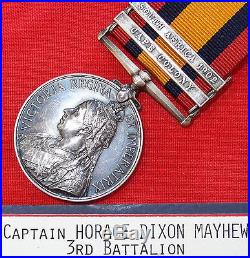 Captain Royal Welsh Fusiliers Pre Ww1 British Army Queens South Africa Medal Qsa