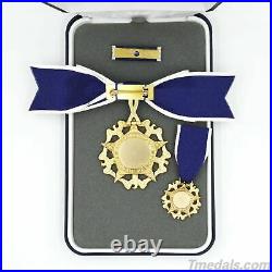 Cased U. S. Presidential Medal of Freedom for Woman Female Order Badge WW12 Rare