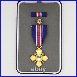 Cased U. S. USA Coast Guard Cross Order Badge Medal Ribbon bar lapel pin WW2 Rare