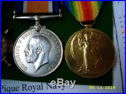 China Boxer rebellion 1900 & WW1 Trio medals P Officer H Brown RN born Hong Kong
