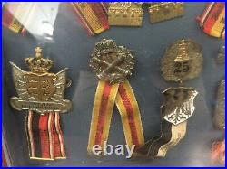 Collection of World War I Medals in Shadowbox Frame 12 Medals