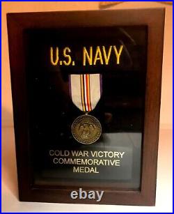 Commemorative Cold War Victory Medal Shadow Box. Show Your Pride