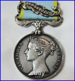 Died Disease Pre Ww1 British Crimean War Medal Sebastopol Porter 5th Dragoons