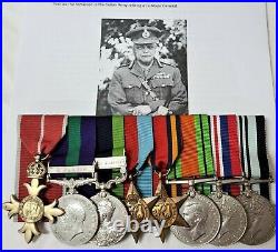 Double Iraq & Indian Frontier War Ww2 Medal Group Major General B P Baliga Ims