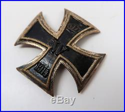 EK1 silver Iron Cross first class pin medal badge Imperial WW1 German 1914 award