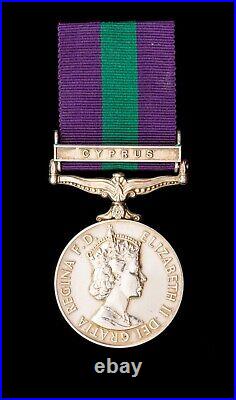 Elizabeth II General Service Medal Cyprus Clasp 23311718. PTE. A. T. PRITCHARD. RAOC
