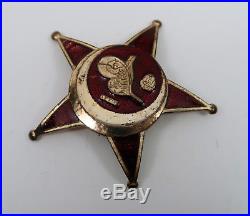 Enamel iron cross pin medal badge WW1 German Gallipoli star Ottoman Turkish war