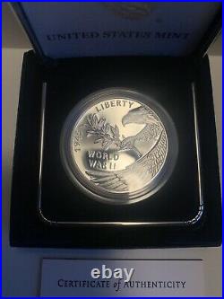 End Of World War 2 75th Anniversary Silver Medal US Mint In Hand